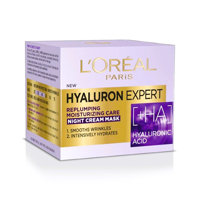 کرم شب آبرسان و ضد چروک لورآل (L’Oréal Paris) مدل Revitalift Filler H.A. Expert Night Cream